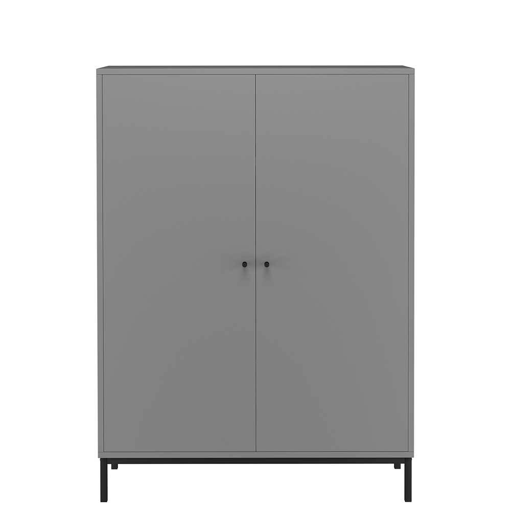 Highboard in Grau mit Schwarz - Lagista