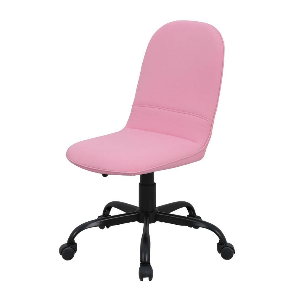 Verstellbarer Schreibtischstuhl in Rosa Webstoff ideal für das Jugendzimmer – Galatea
