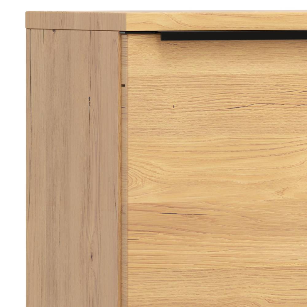 Badezimmer Midischrank in Mattschwarz - Ireen