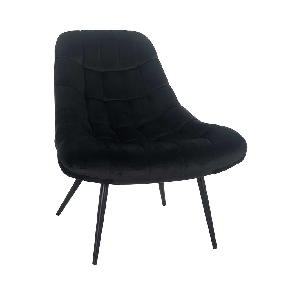 Schwarzer Wohnzimmer Sessel ohne Armlehnen - Ambia