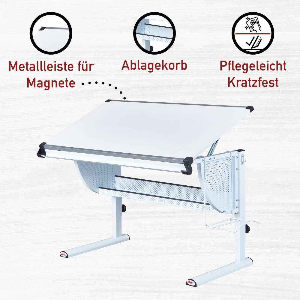 Kinder Schreibtisch mit neigbarer Platte - Phidias