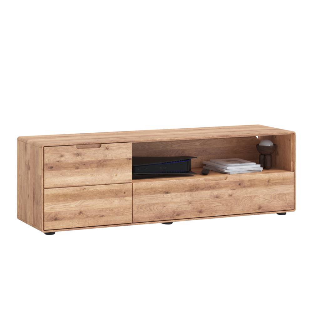 Modernes TV Board aus Wildeiche Massivholz für das Wohnzimmer – Holiday