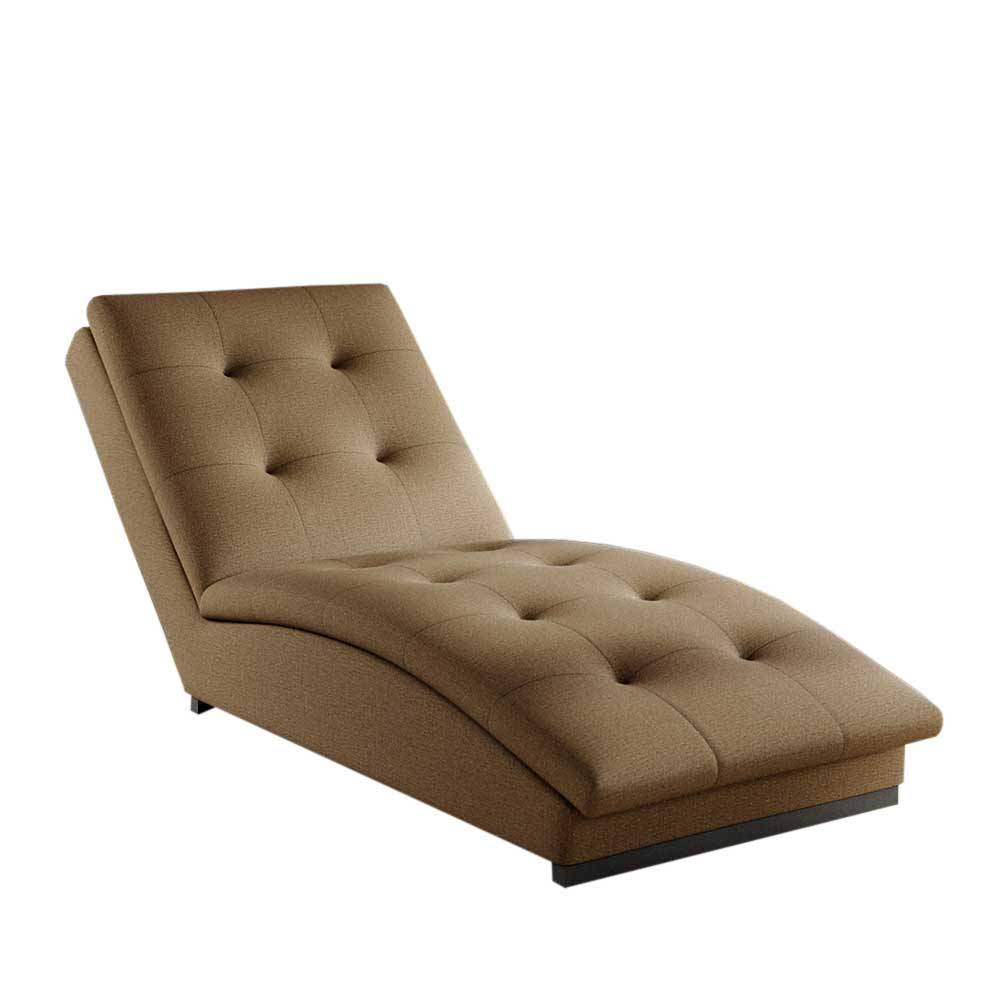 Gepolsterte Relaxliege in Beige - Senade