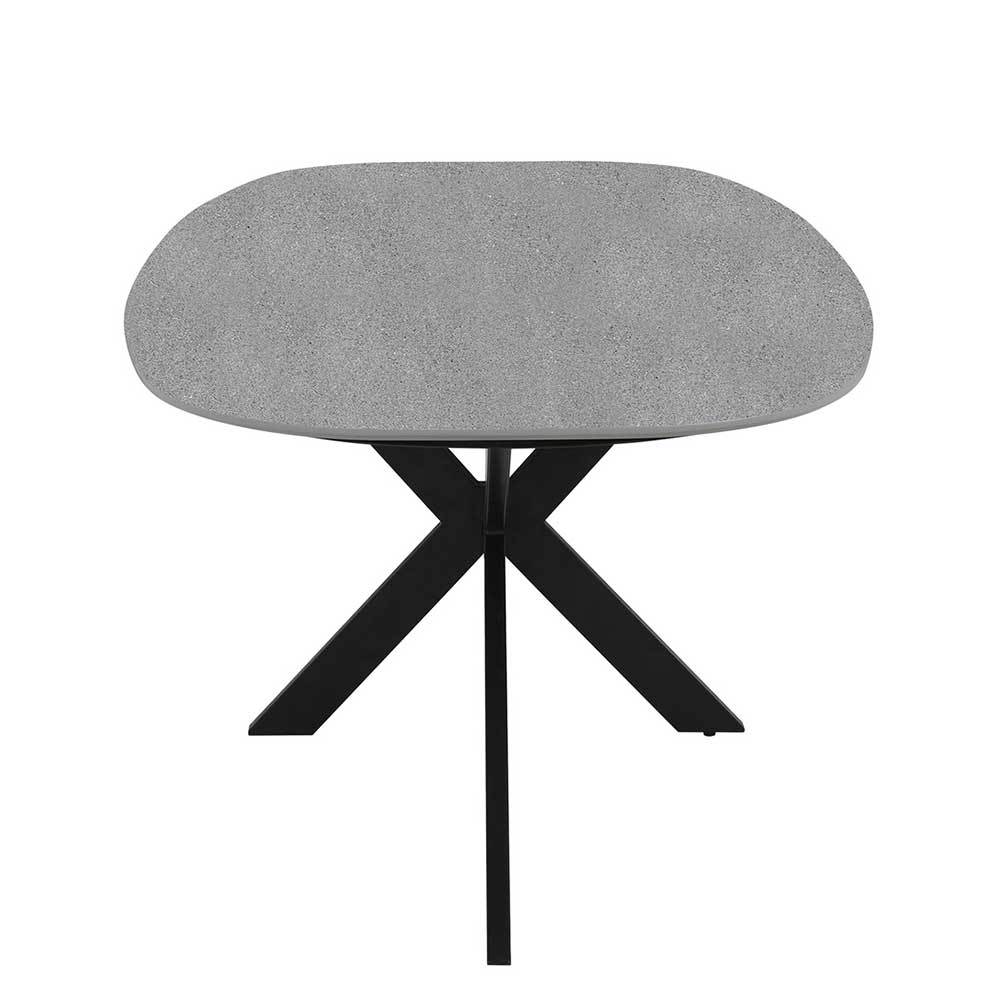 Esszimmer Tisch mit HPL in grauer Steinoptik - Fortlanda