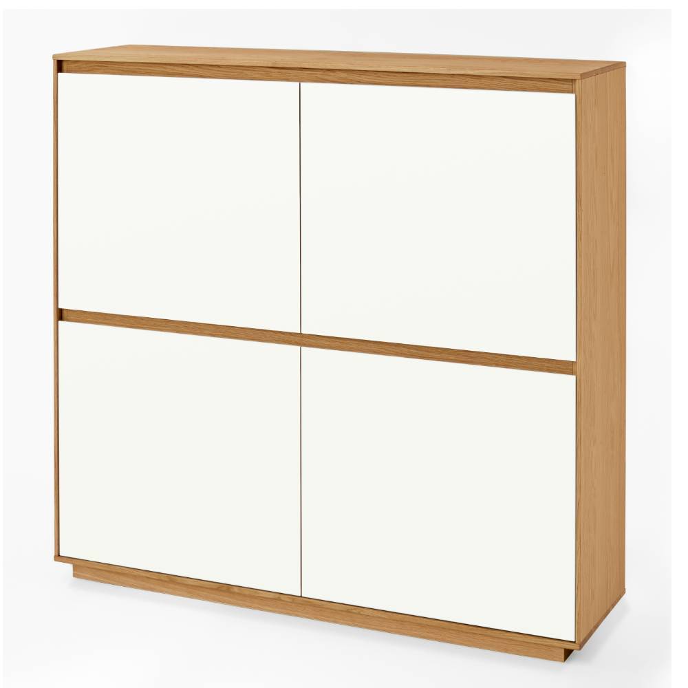 4-türiges Flur-Highboard zweifarbig - Pablona