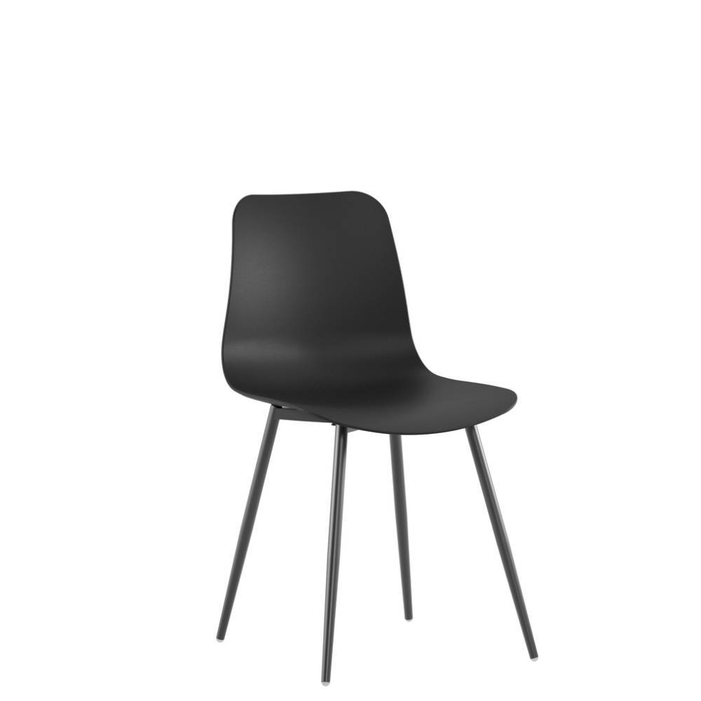 Schalenstühle in Schwarz - Cellja (4er Set)