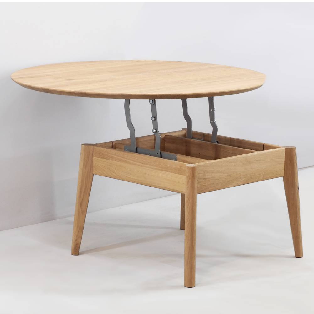 Runder Couchtisch aus Eichenholz - Mona