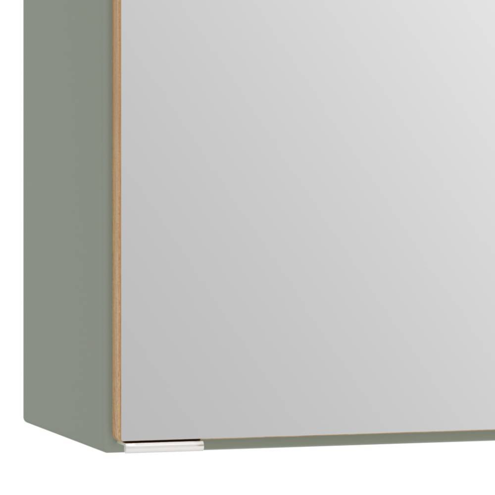 100cm Badezimmer-Spiegelschrank in Graugrün - Malivtros