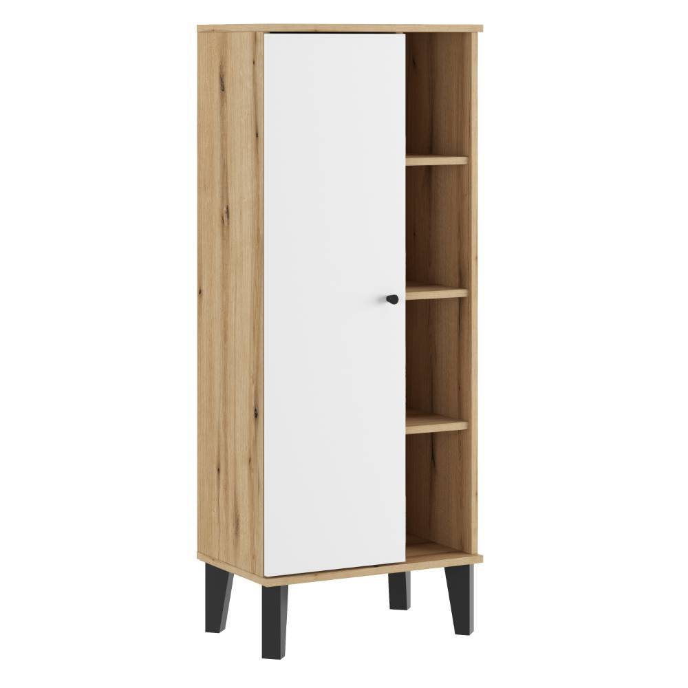51cm breiter Bad Midischrank in Weiß - Naviron