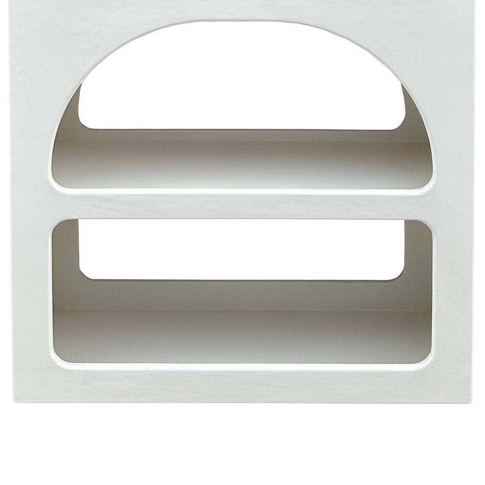 Design-Standregal in Naturweiß - Usilvea