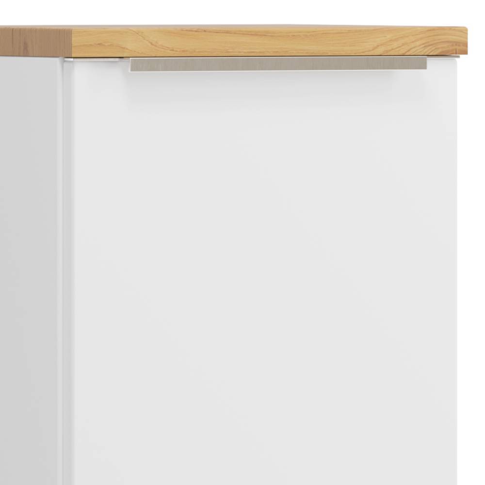 Hängender Bad-Midischrank in Mattweiß - Yvonja