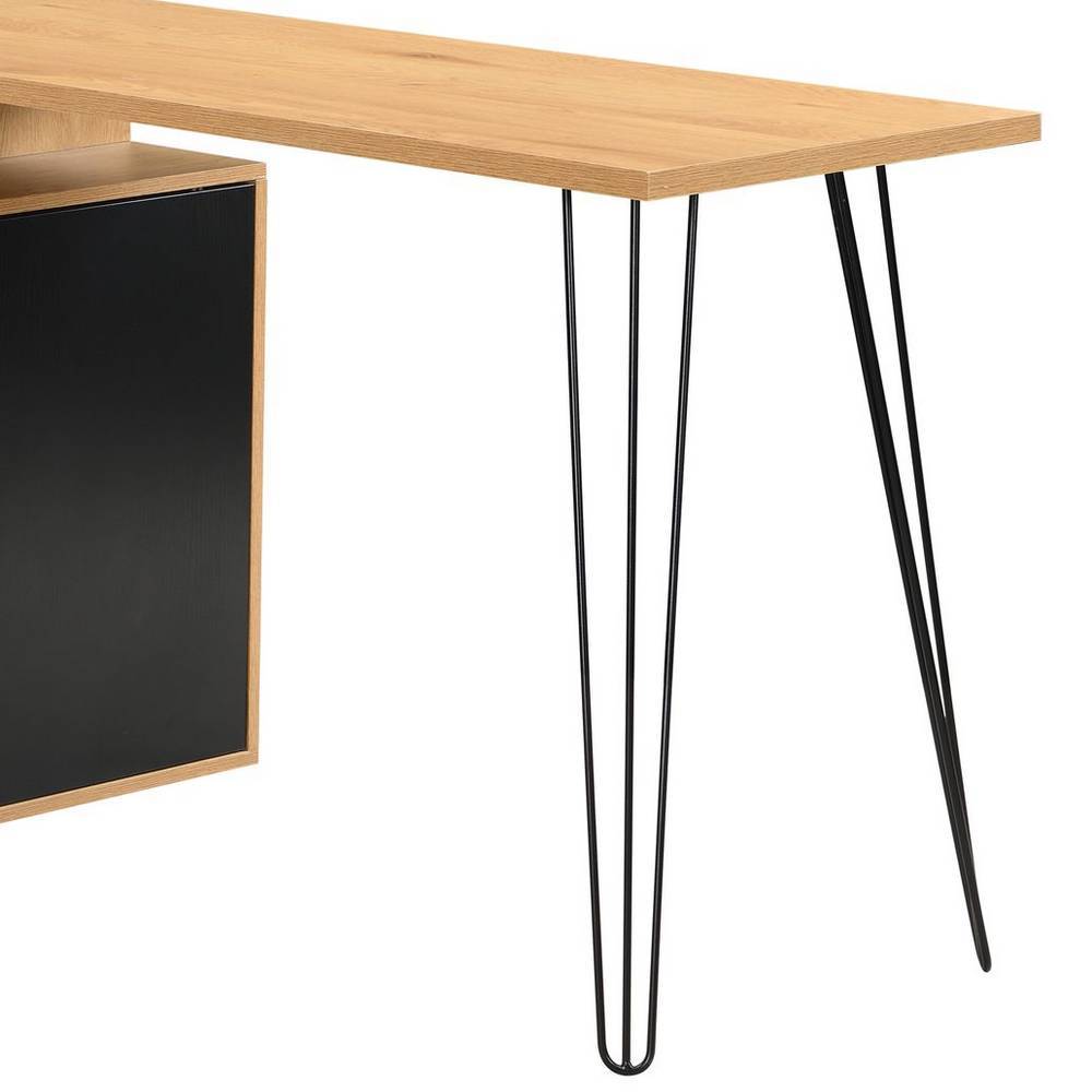 Home Office Schreibtisch mit Seitenregal - Fane