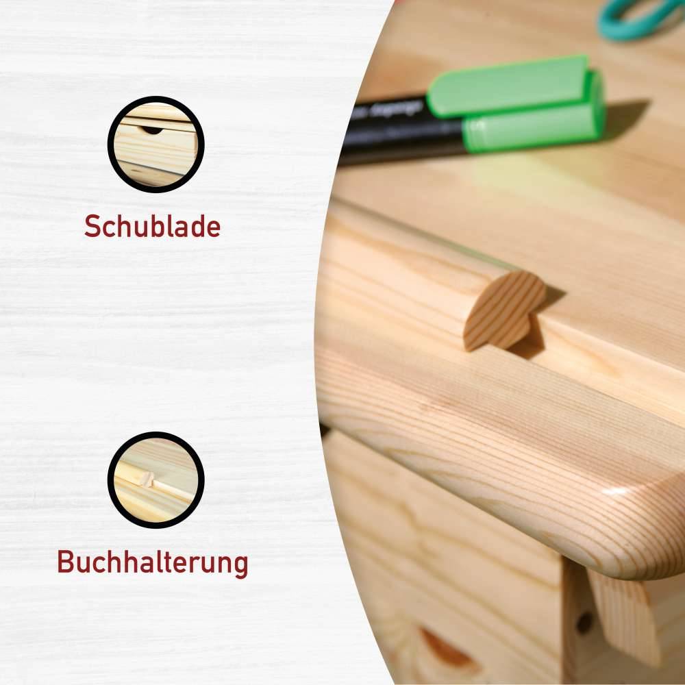 109x55 Kinder Schreibtisch höhenverstellbar - Cantabria
