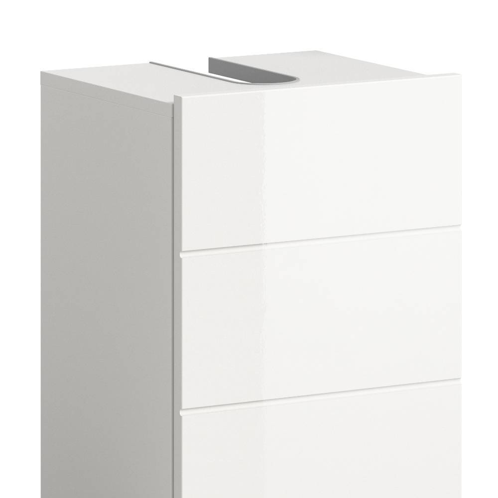 Schlanke Badmöbel Kombi - 76 cm breit - Vitablos (dreiteilig)