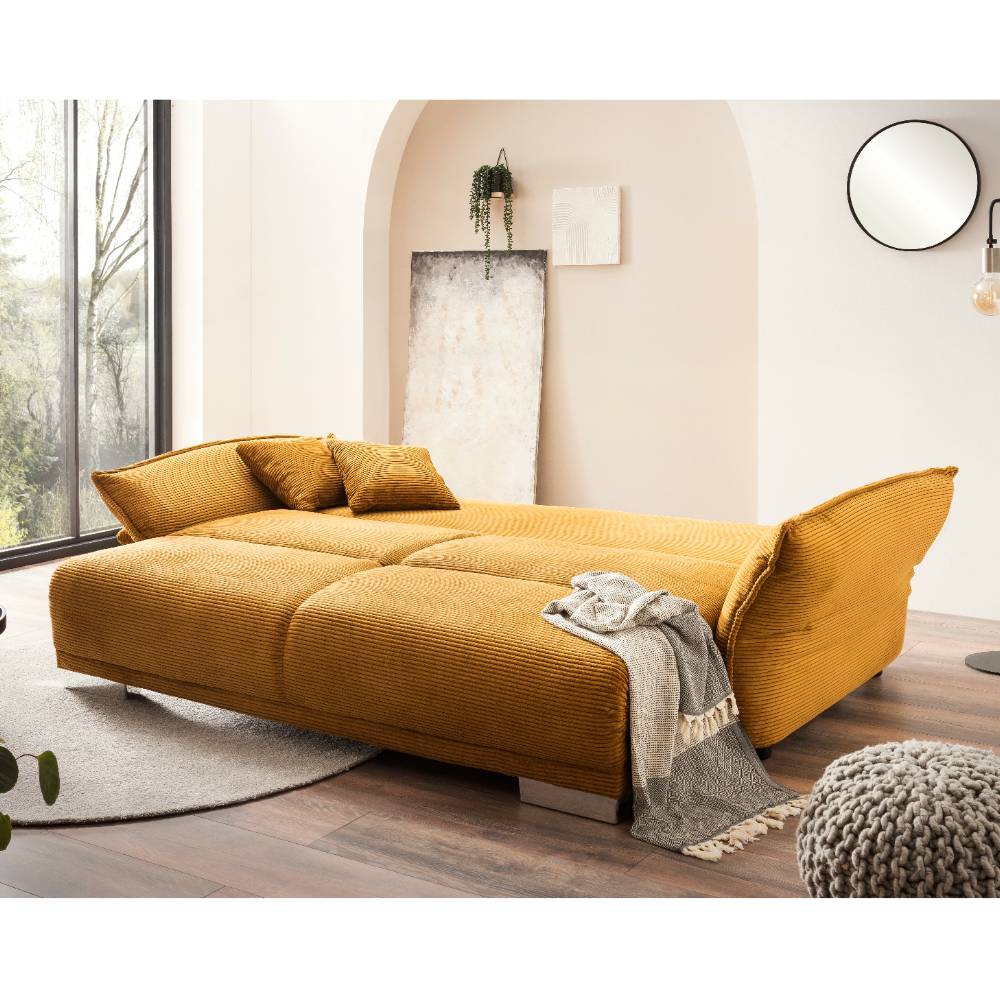 Big Sofa mit Schlaffunktion - Champagne