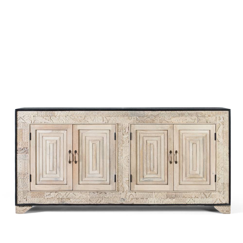 Design-Sideboard aus Mangobaum Massivholz - Wexford