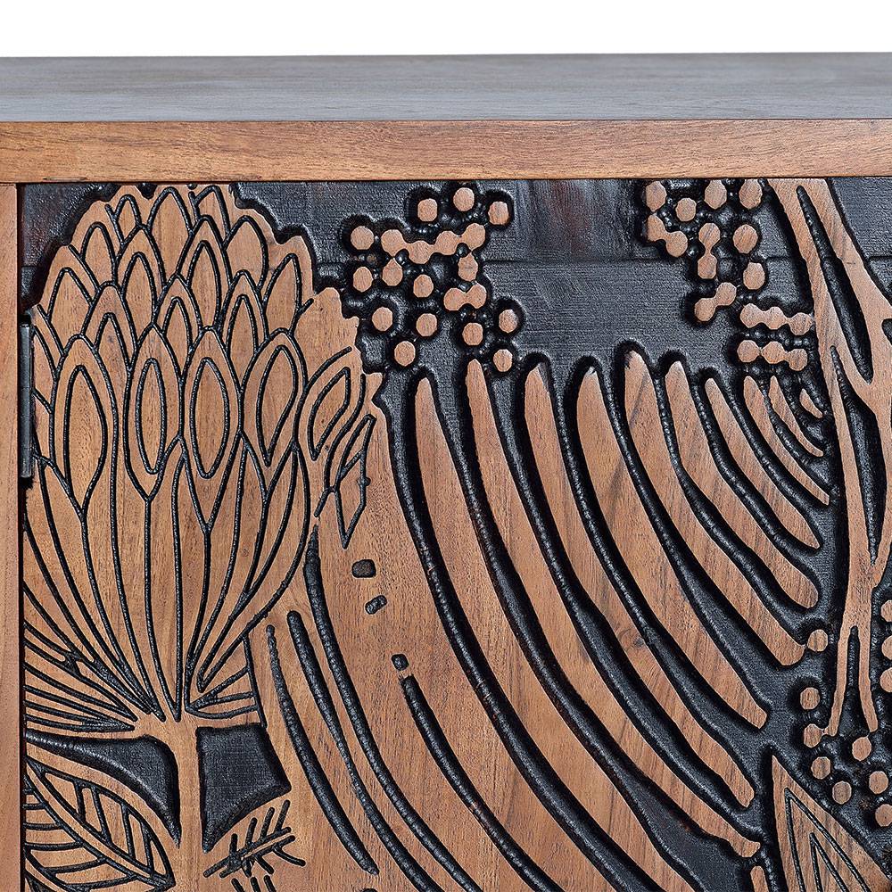 Design Sideboard mit Schnitzerei und Lack - Marcel
