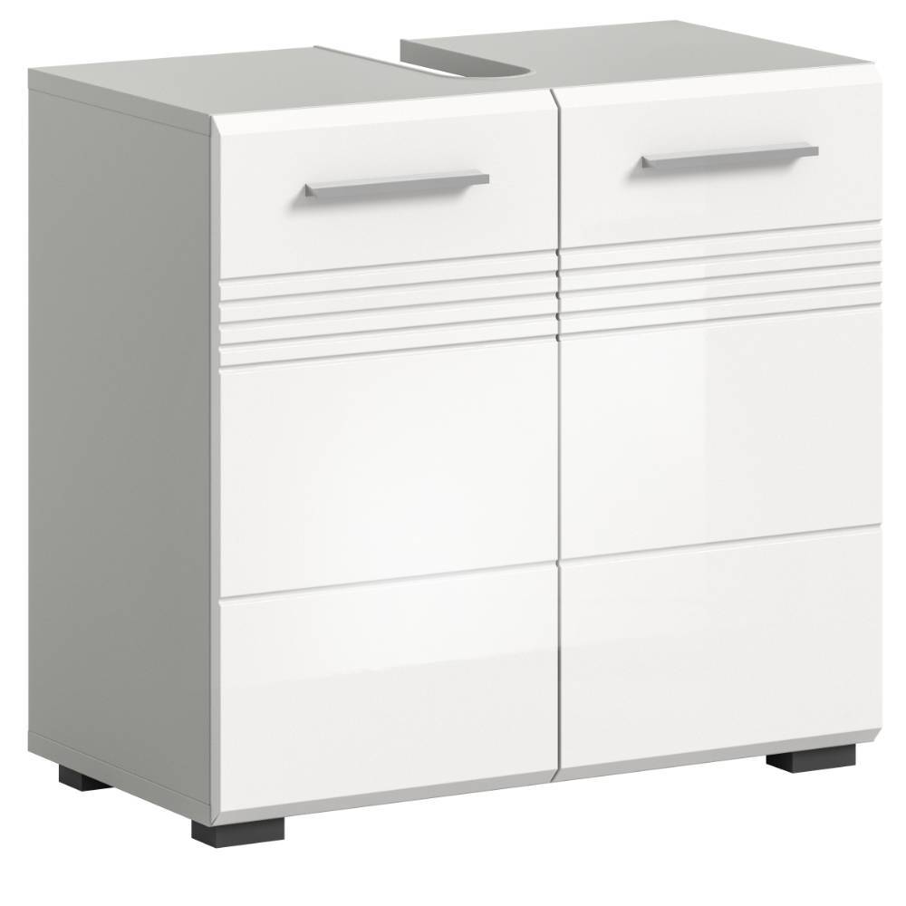 Waschbeckenschrank in Weiß - Queenlo