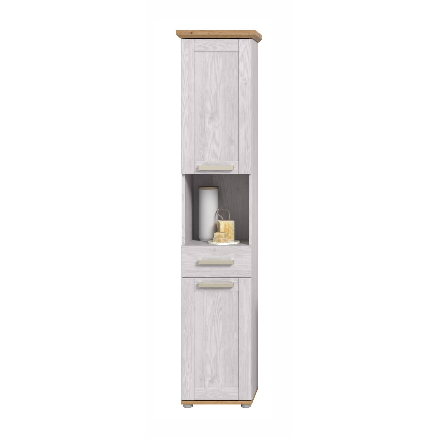 Schmaler Hochschrank mit einer Schublade - Tocella