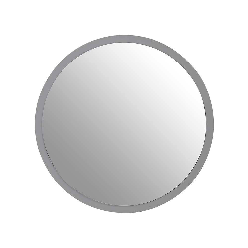 Runder Spiegel mit grauem Rahmen - Usgram