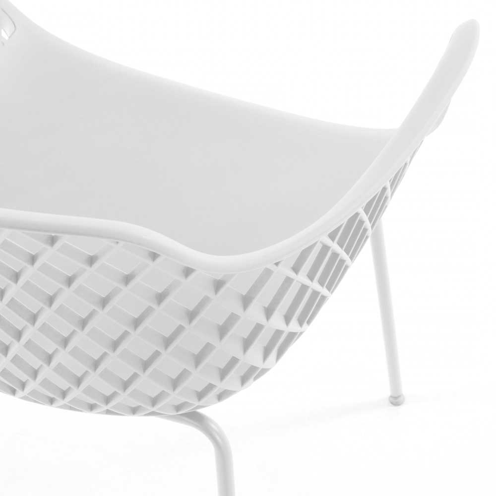 Design Esszimmerstühle in Weiß - Sparta (4er Set)