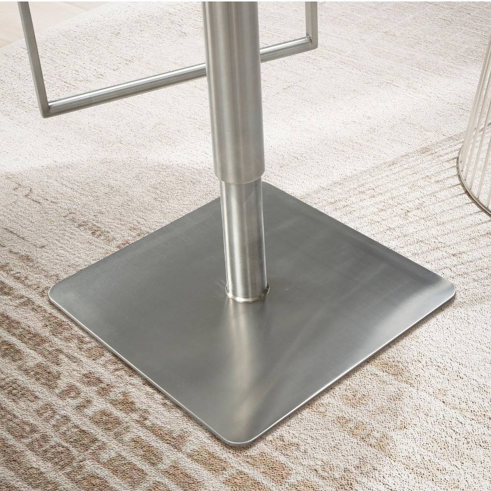 Design Barhocker in Schwarz und Silber - Hallein