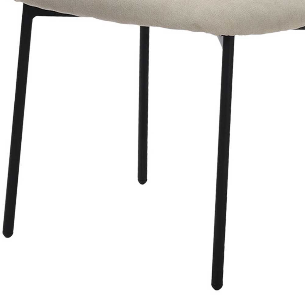 Polsterstühle in Taupe Strukturstoff - Filmau (2er Set)