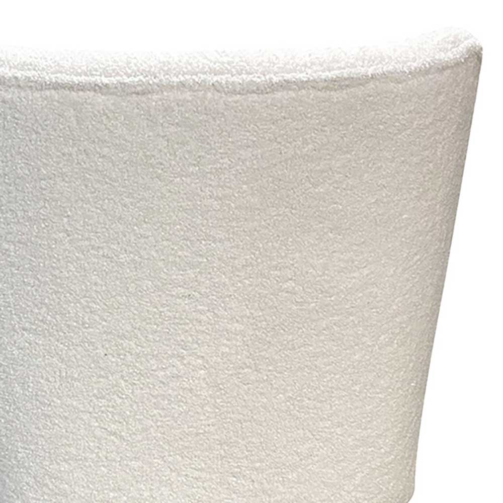 Webplüsch Sessel in Offwhite - Frenanda