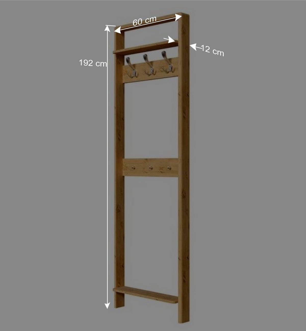 Dielenmöbel Garderobe Möbelset - Etvina (dreiteilig)
