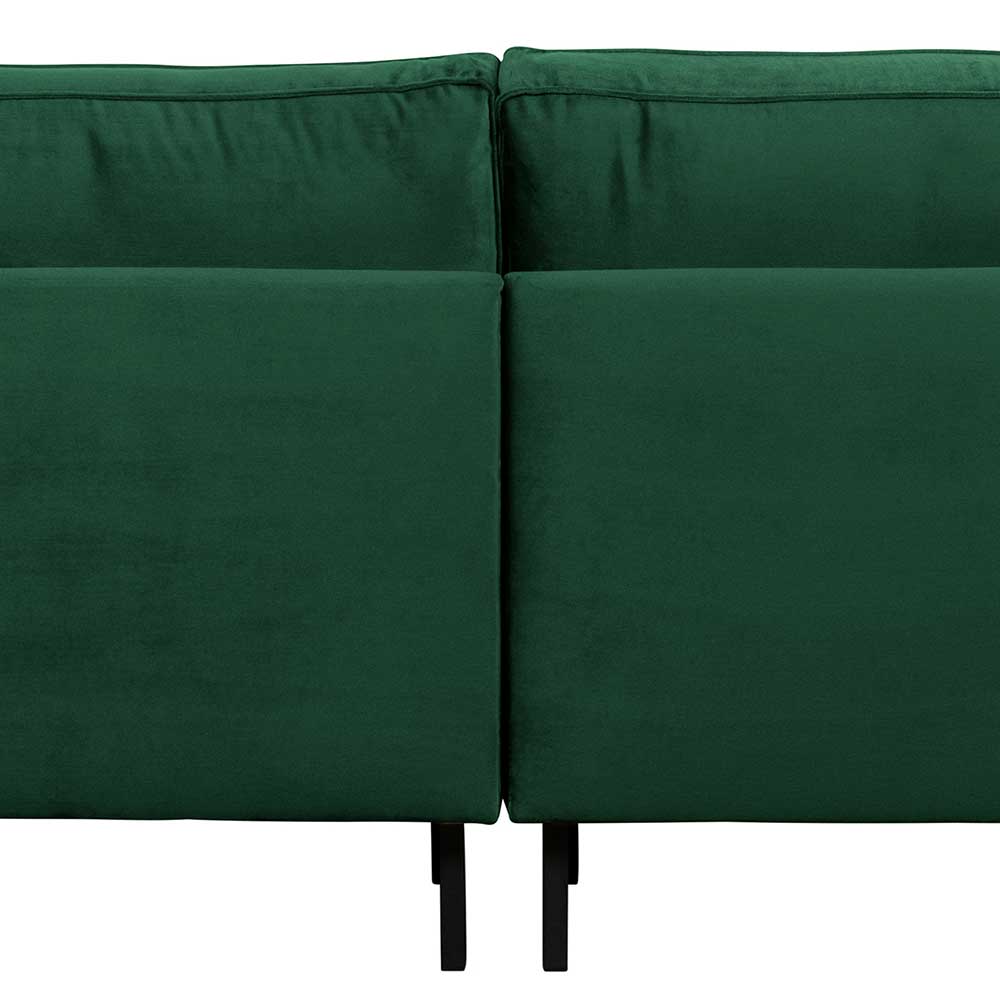 Grüne Couch mit Samtbezug fürs Wohnzimmer - Distroit