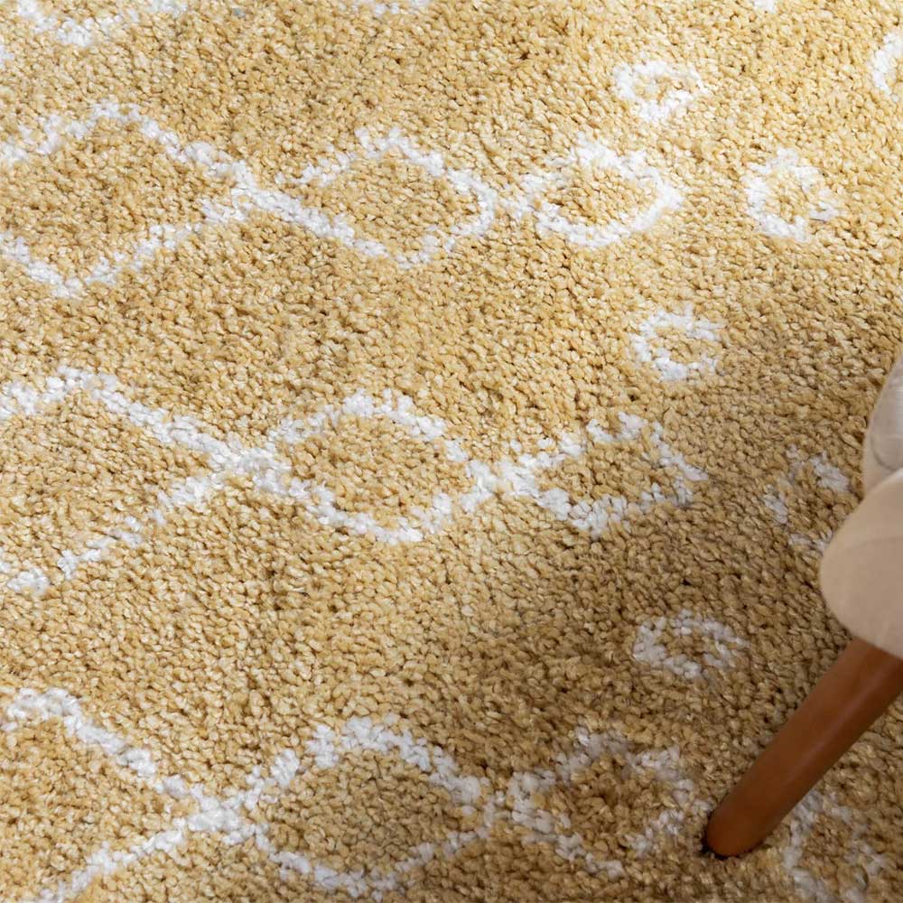 Hochflor Teppich mit 150 cm Durchmesser - Comanos