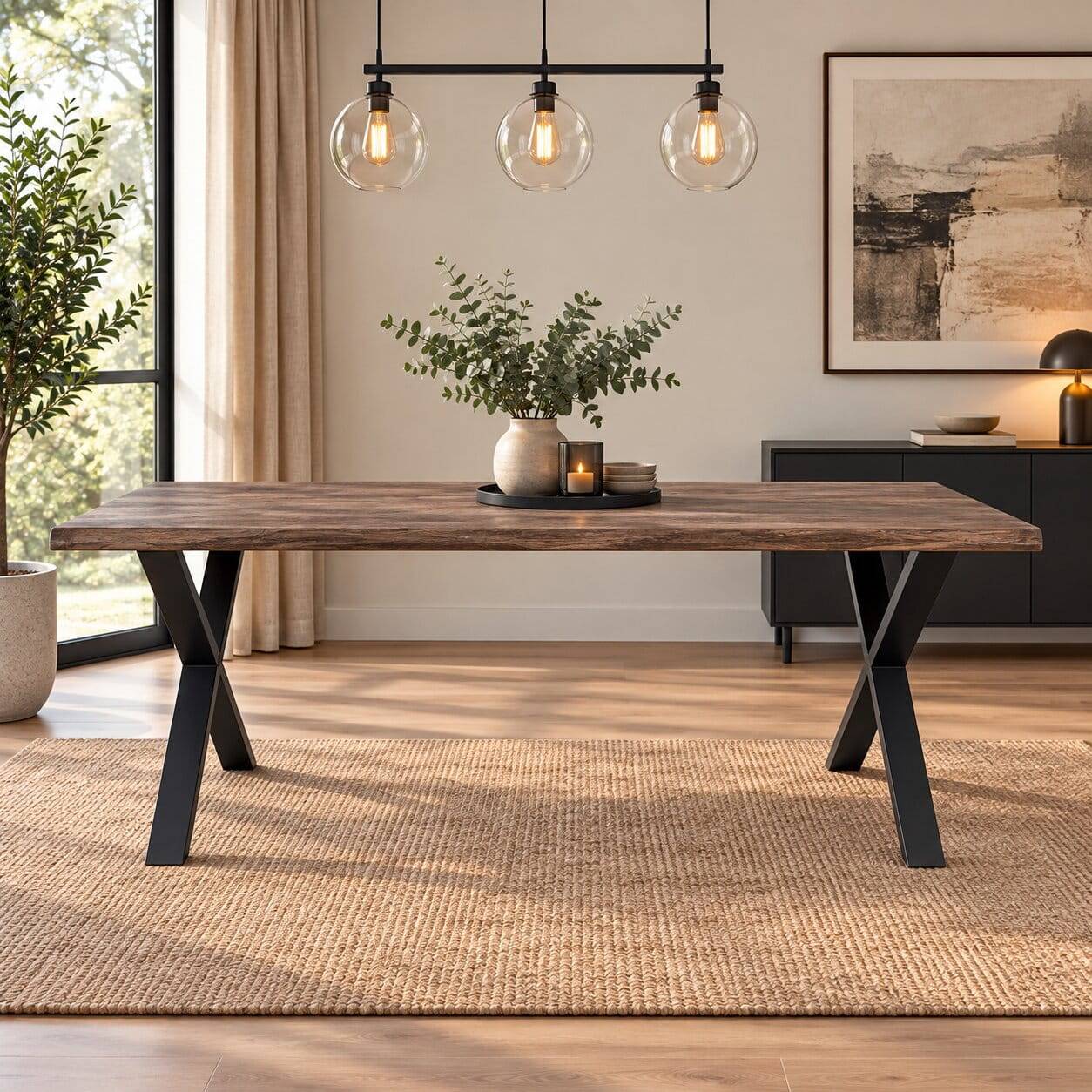 Esszimmer Tisch in dunkler Eiche - Jaliasda