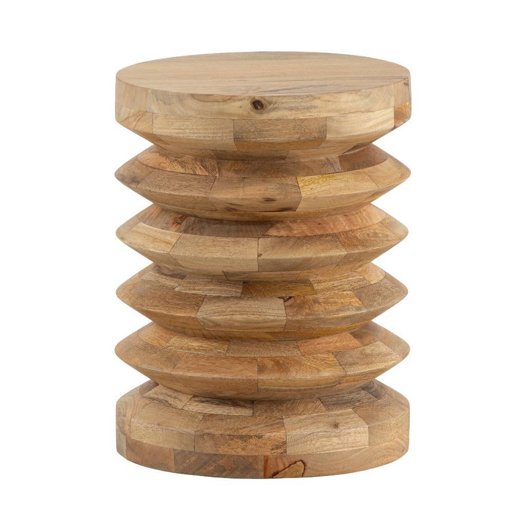 Design-Beistelltisch aus Mangobaum Massivholz - Garganon