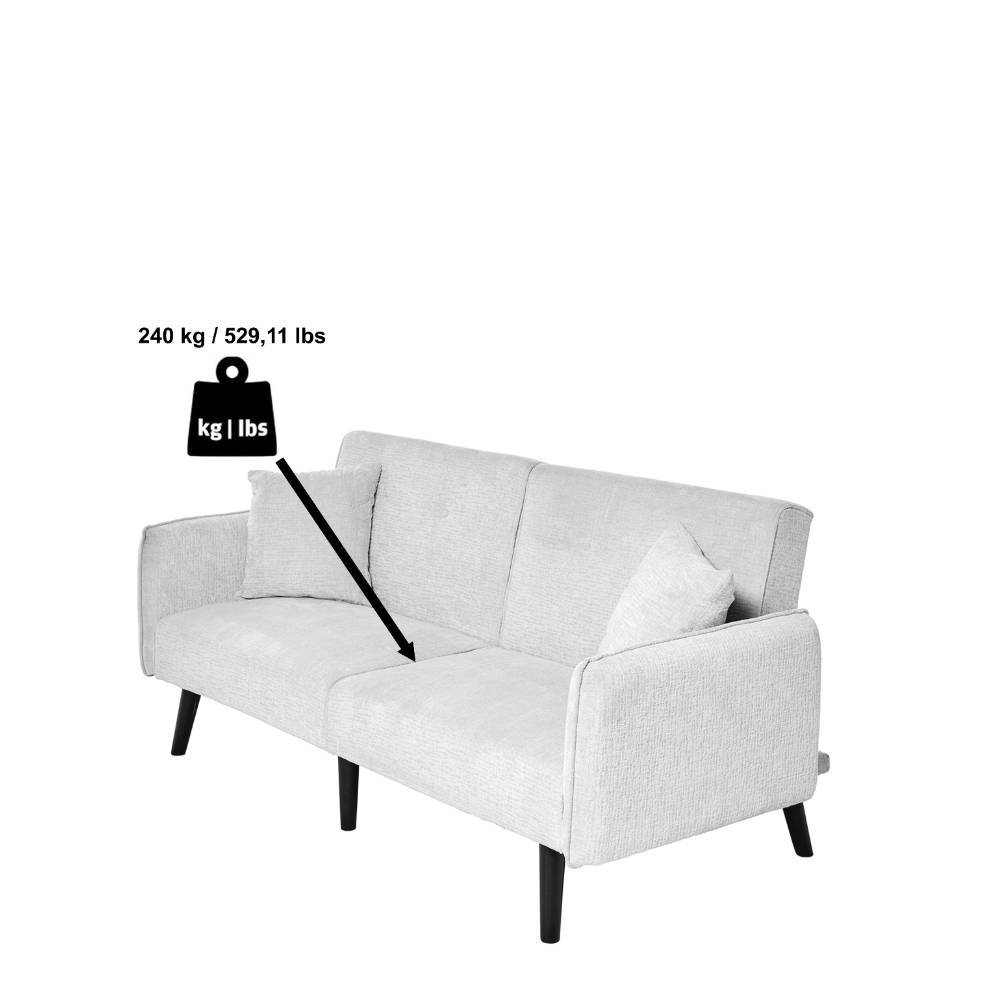 Schlafsofa in Grau Boucle - Girovi