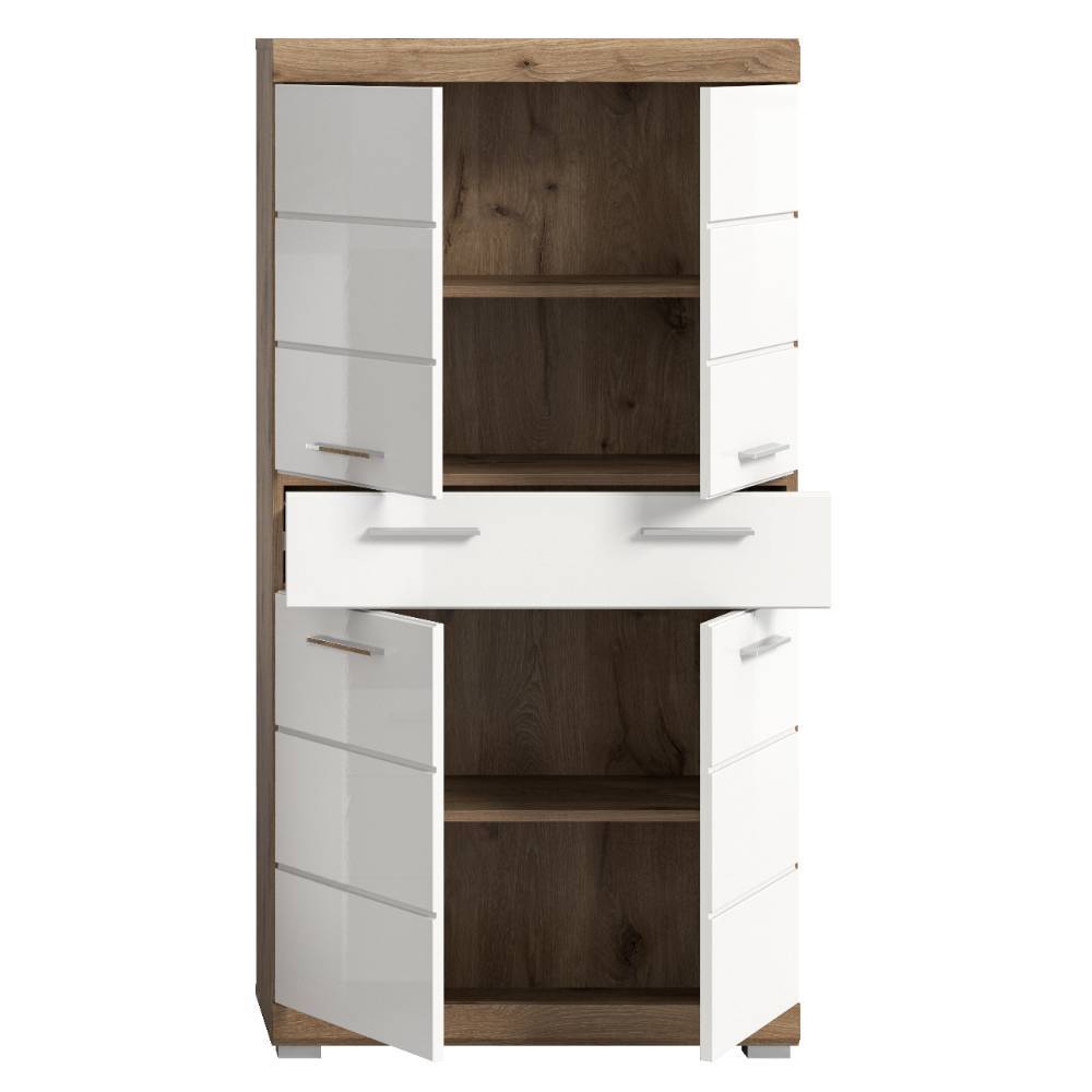 Bad Highboard in Weiß - Exmonda