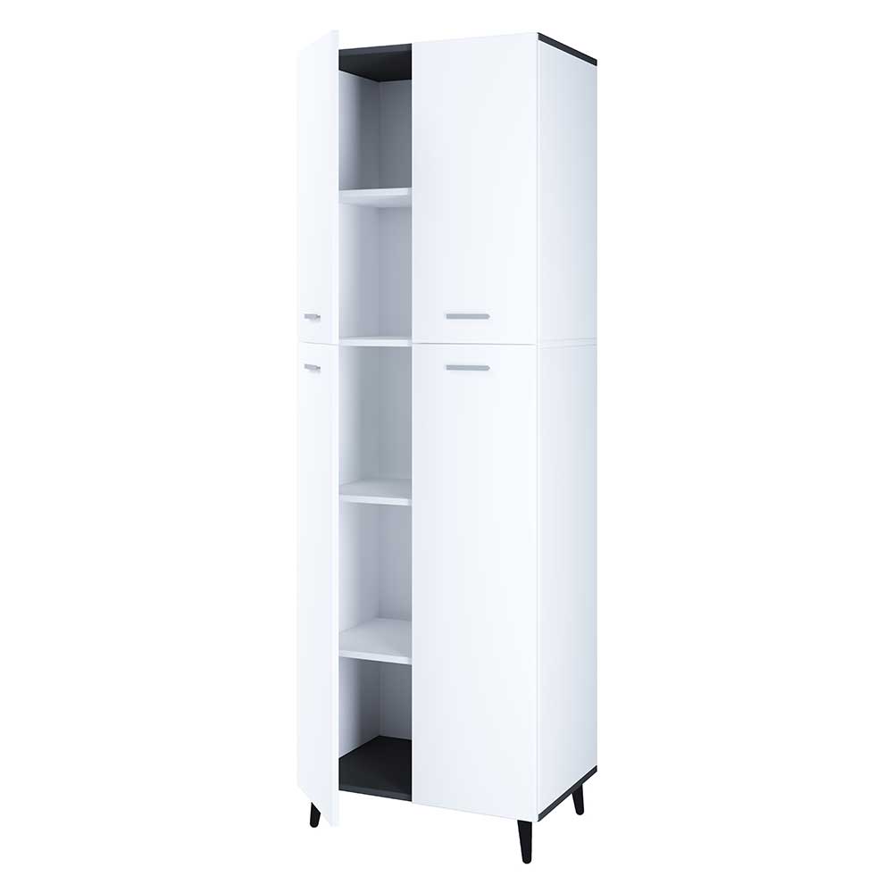 60x184x32 Mehrzweck Schrank mit vier Türen - Rondja