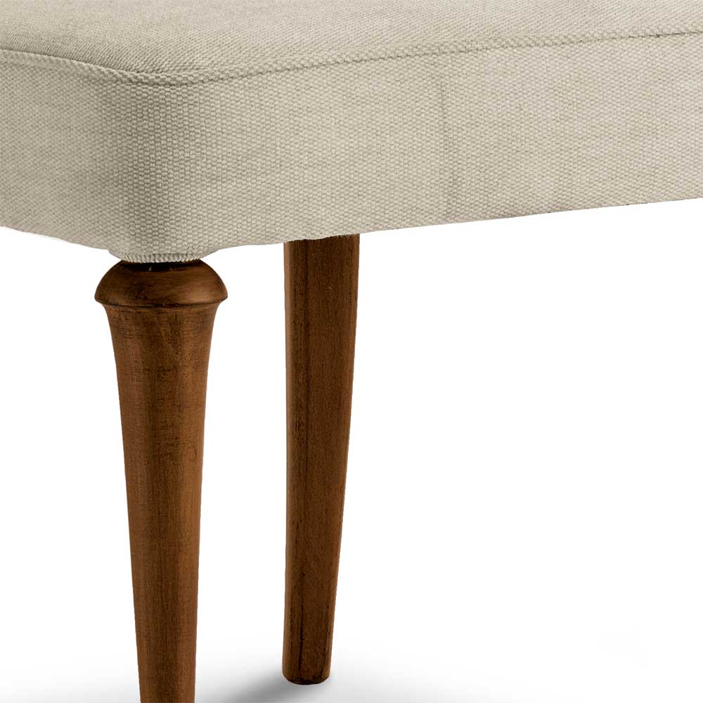 Eleganter Polsterstuhl in Beige Strukturstoff - Coprium