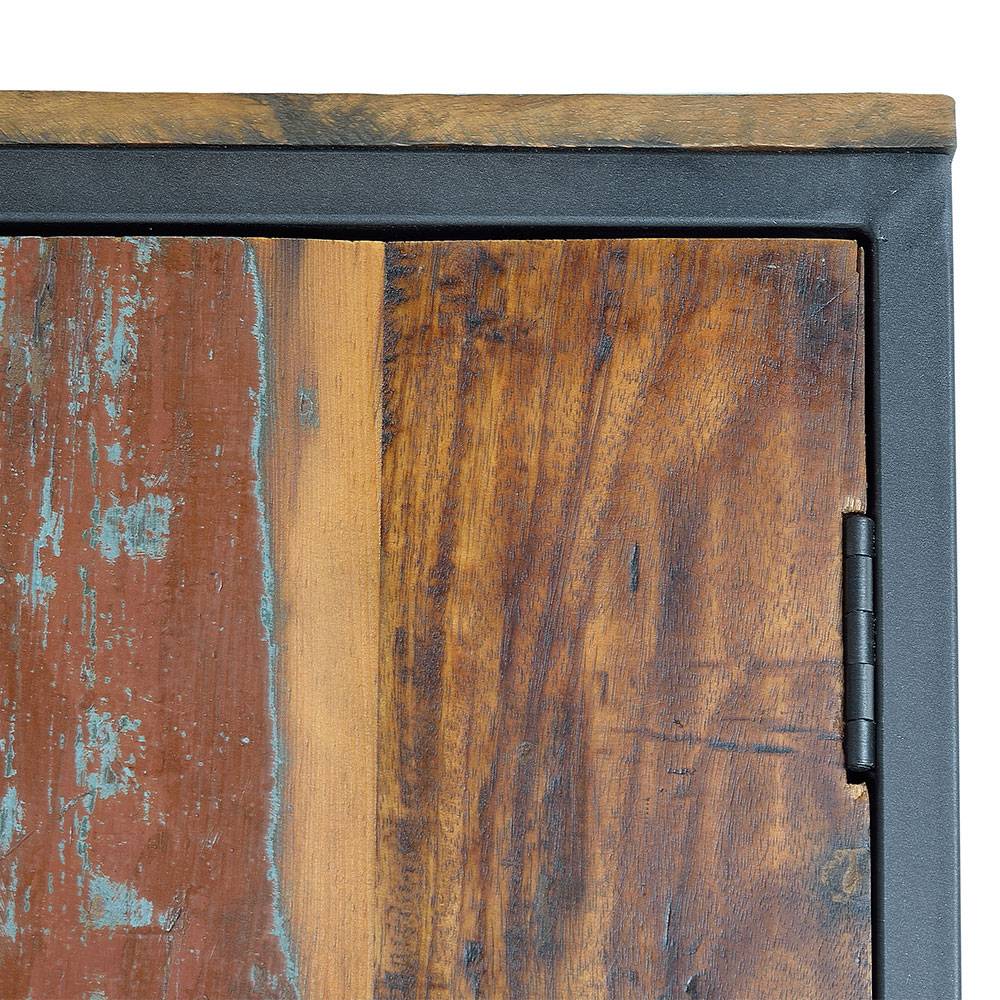 Schrank aus Recyclingholz mit Lackresten - Miriam