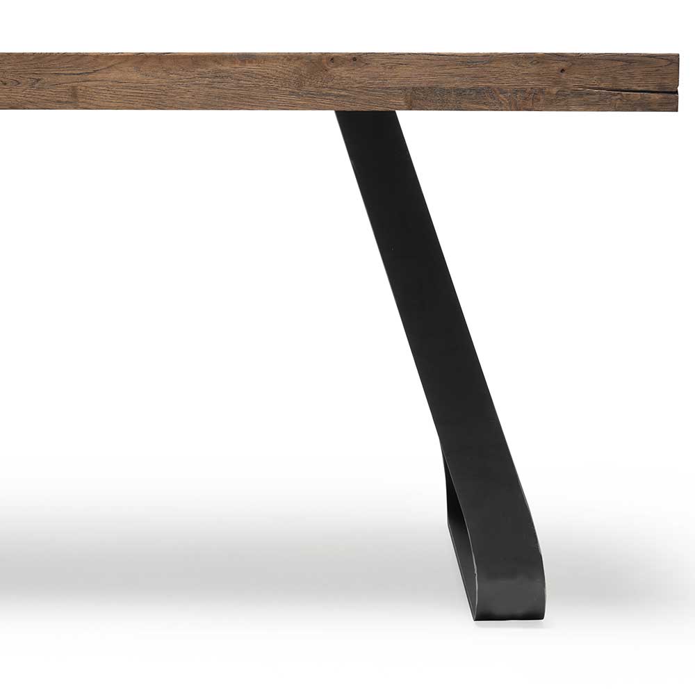 Asteiche Industrial Tisch mit Stahl Gestell - Ventida
