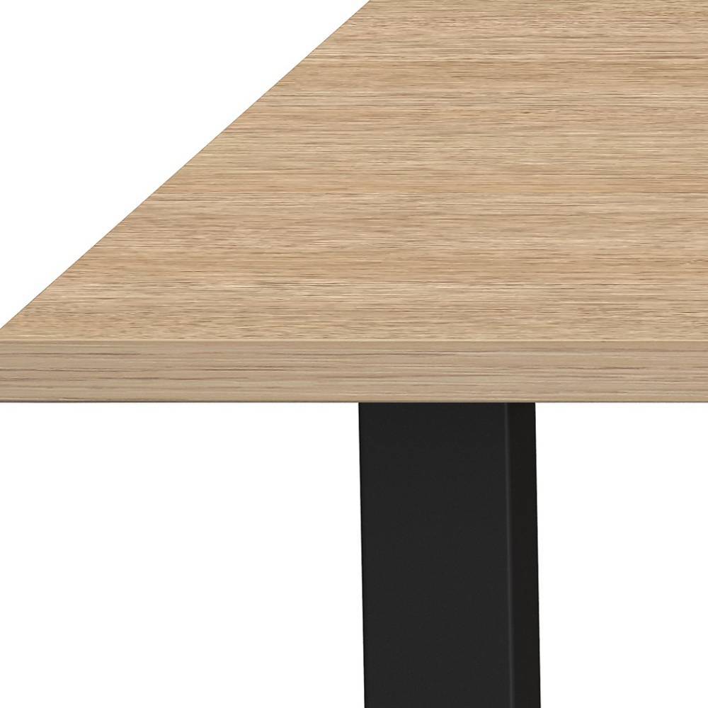 Höhenverstellbarer Officetisch in Eiche Optik - Mirzamo