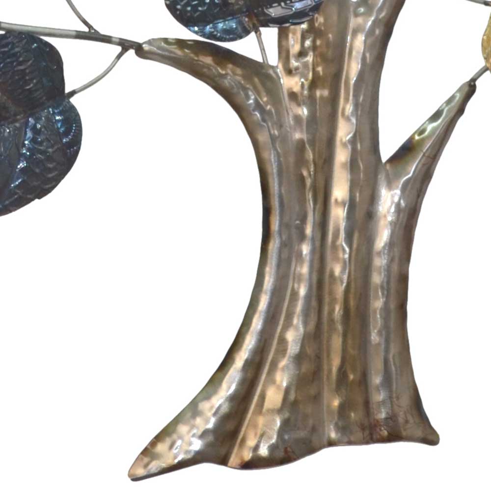 Plastisches Wandbild Baum aus Metall - Laura