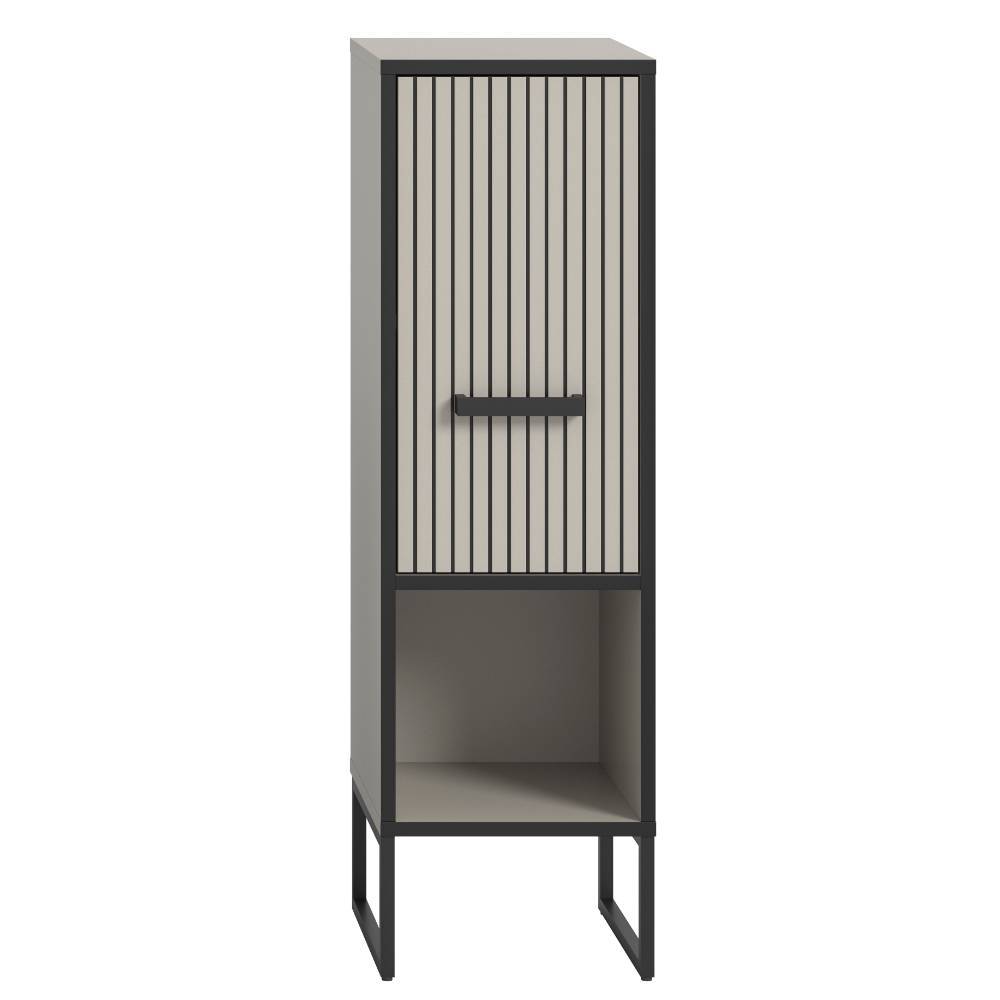 101 cm hoher Badschrank mit Tür und Fach - Xena