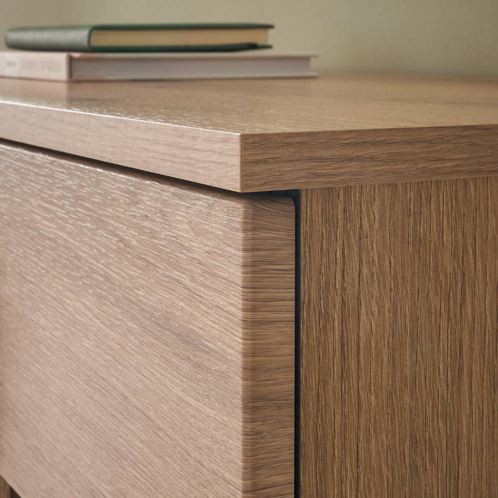 Sideboard Vitrine in Eiche Dekor - Brocus