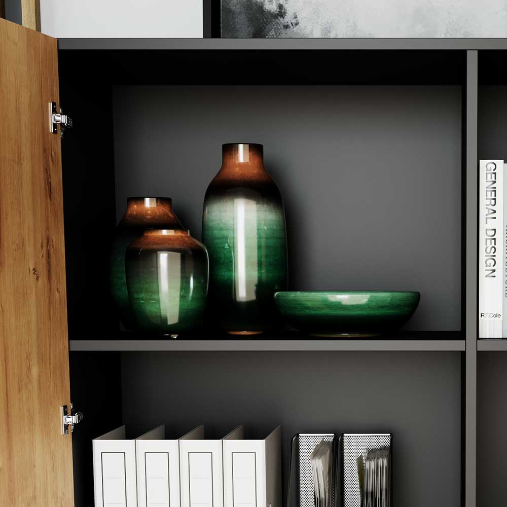 Wohnzimmer Highboard in Wildeiche Optik - Cavan
