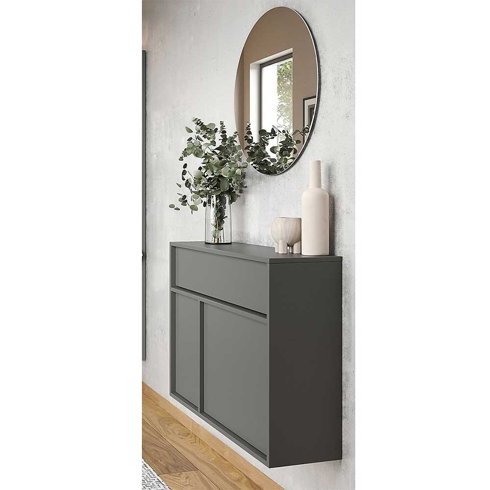 Design-Kommode mit Spiegel Set - Flemingo (zweiteilig)