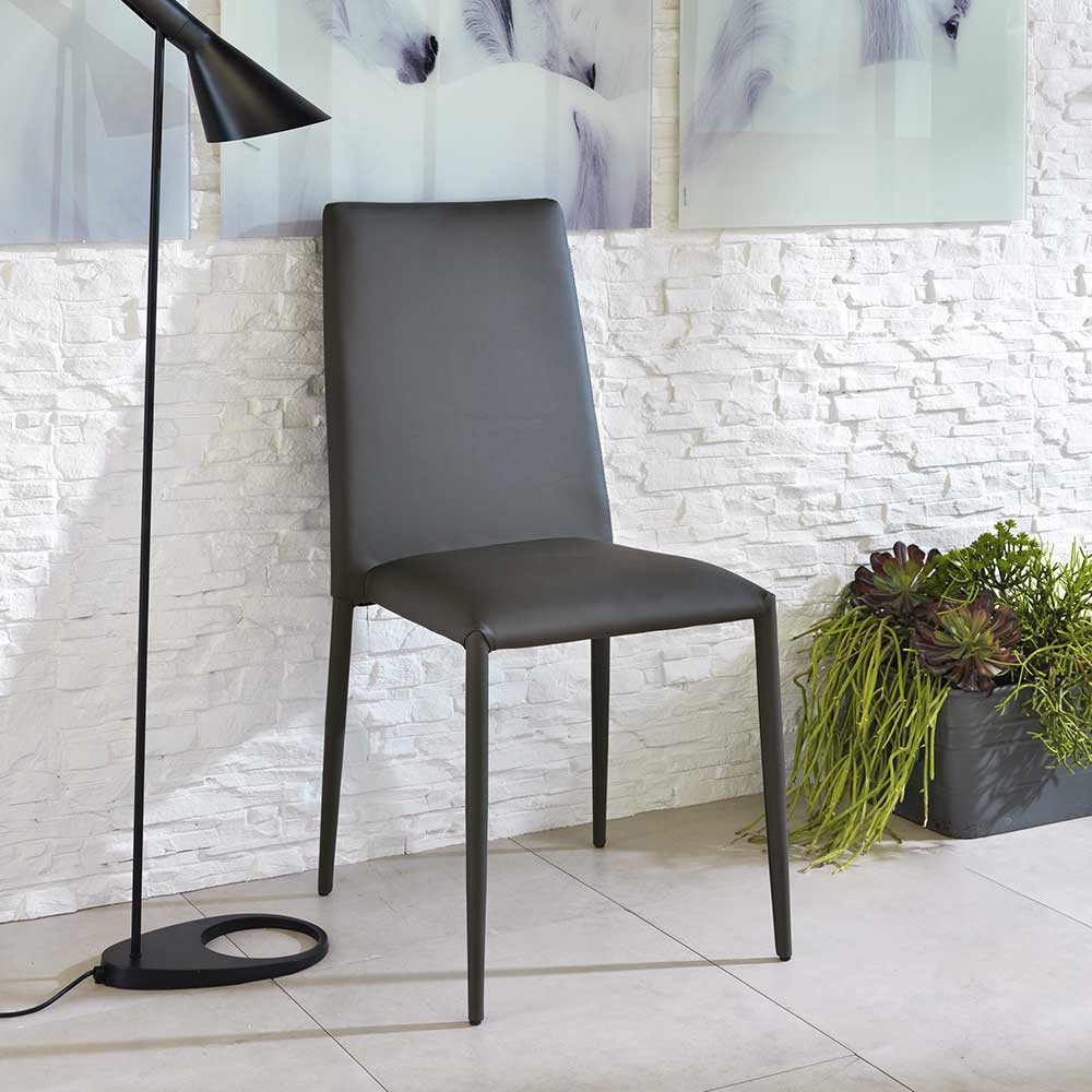 Eleganter Stuhl Giant aus Kunstleder (4er Set)