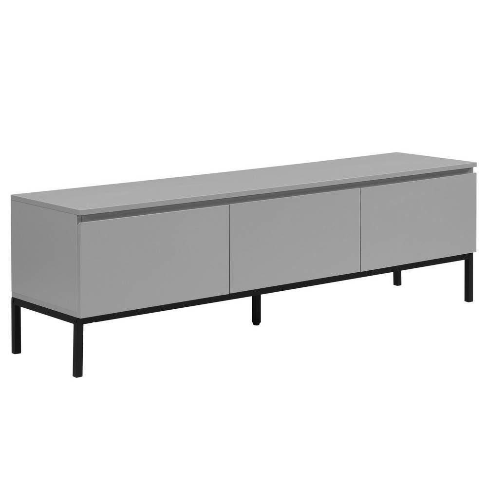 TV Lowboard in Grau und Schwarz - Vicetto
