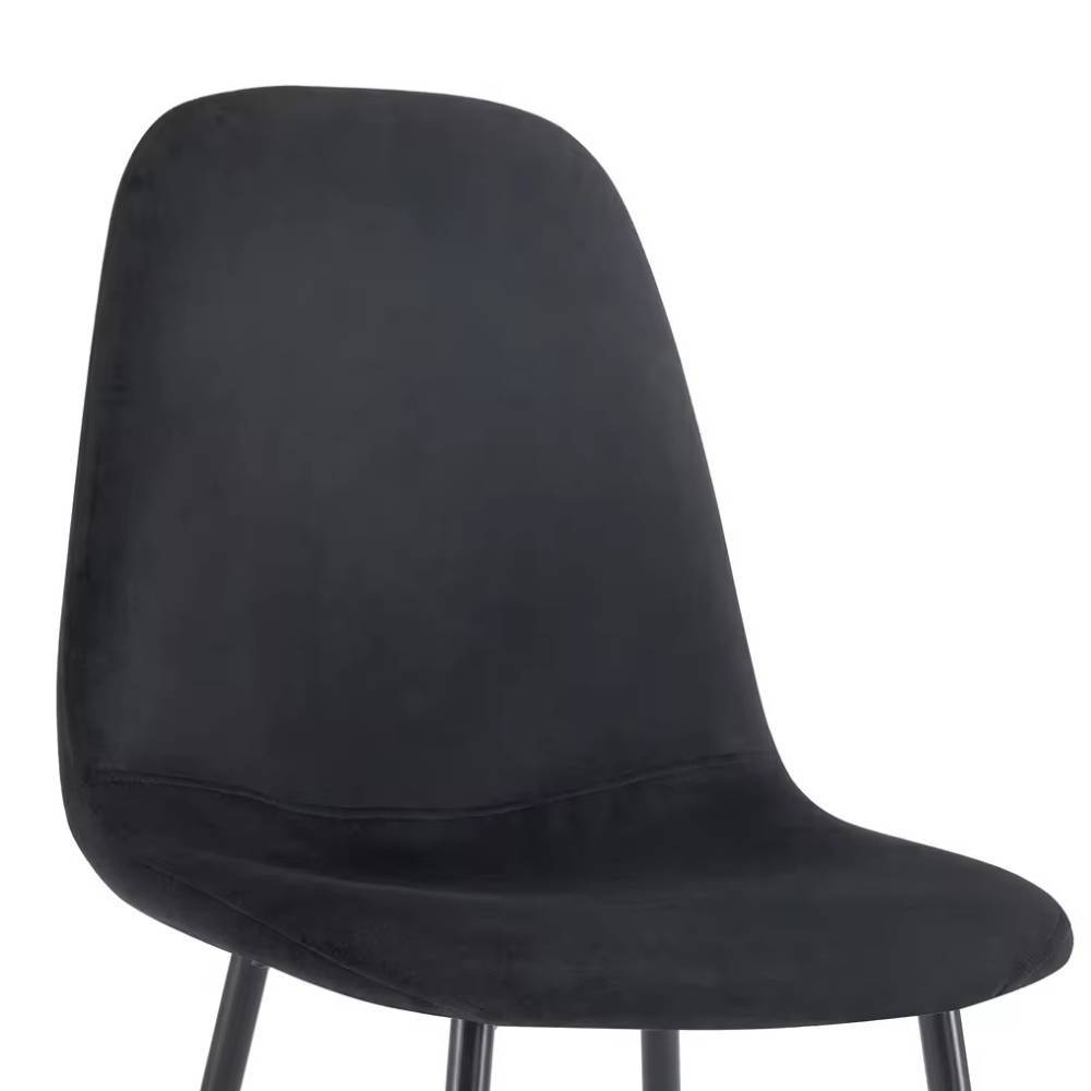 Retro Schalenstühle aus Samt - Porto (6er Set)