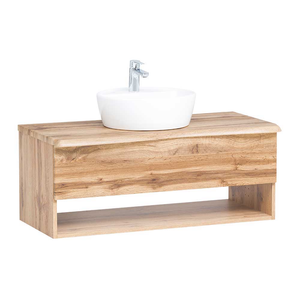 Badezimmer Einrichtung im Holz Look - Tofias (fünfteilig)