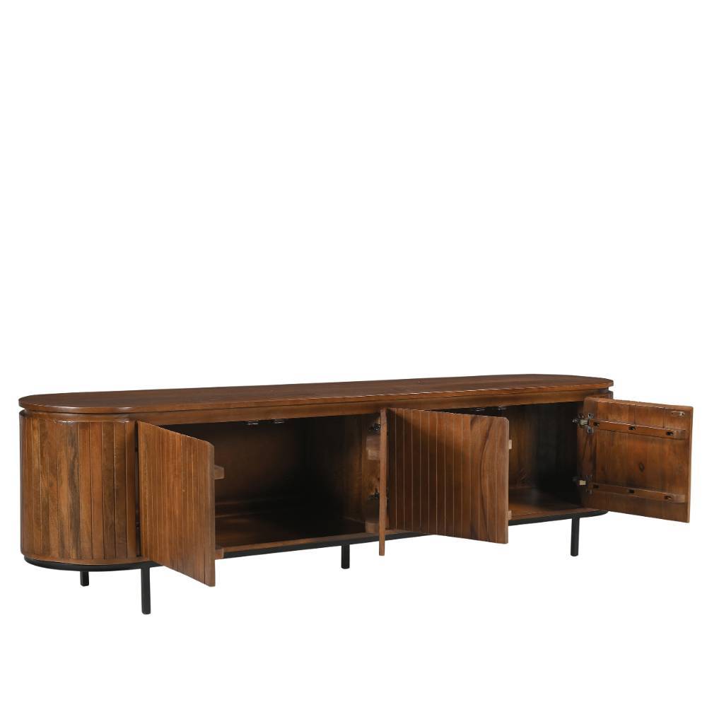 Retro Design TV Lowboard aus Mangoholz - Galadira